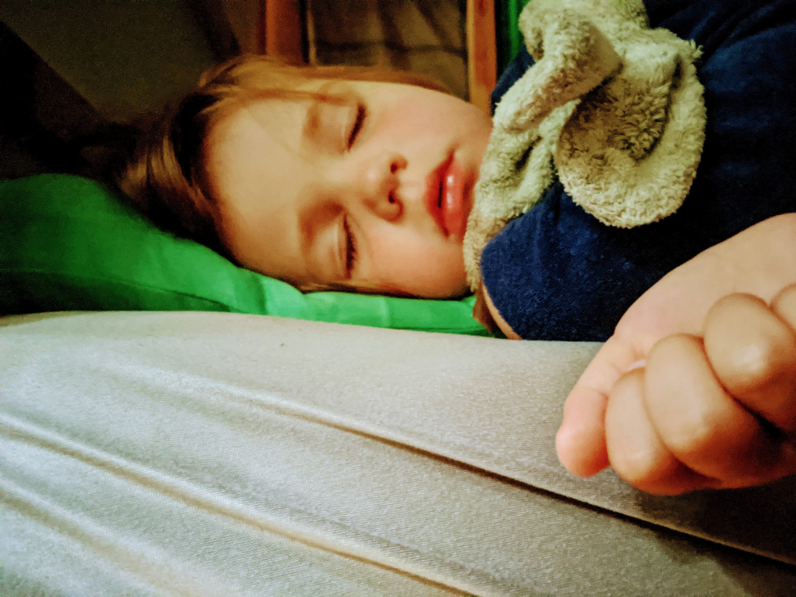 Child sleeping peacefully - a moment of tenderness