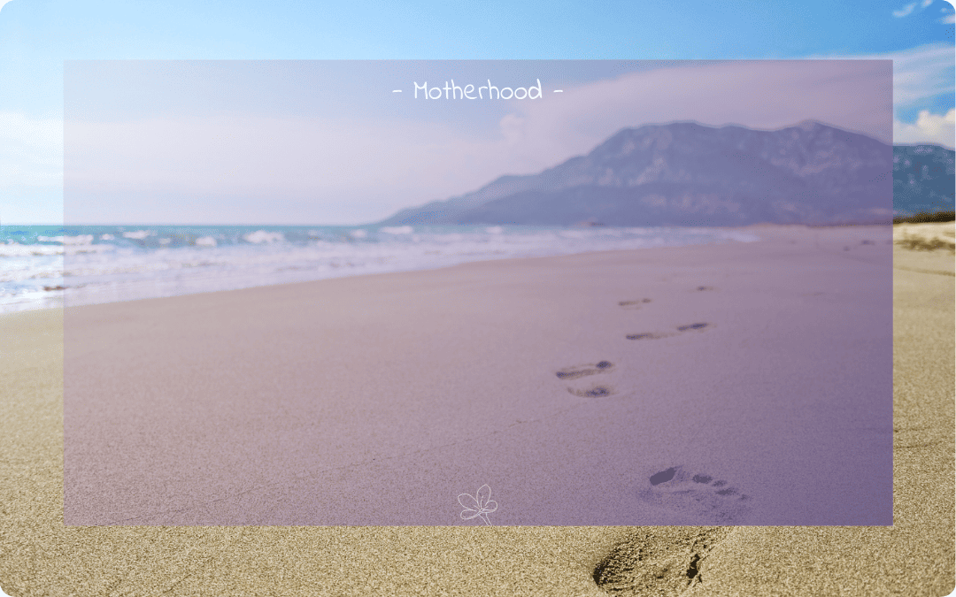 footsteps on a beach