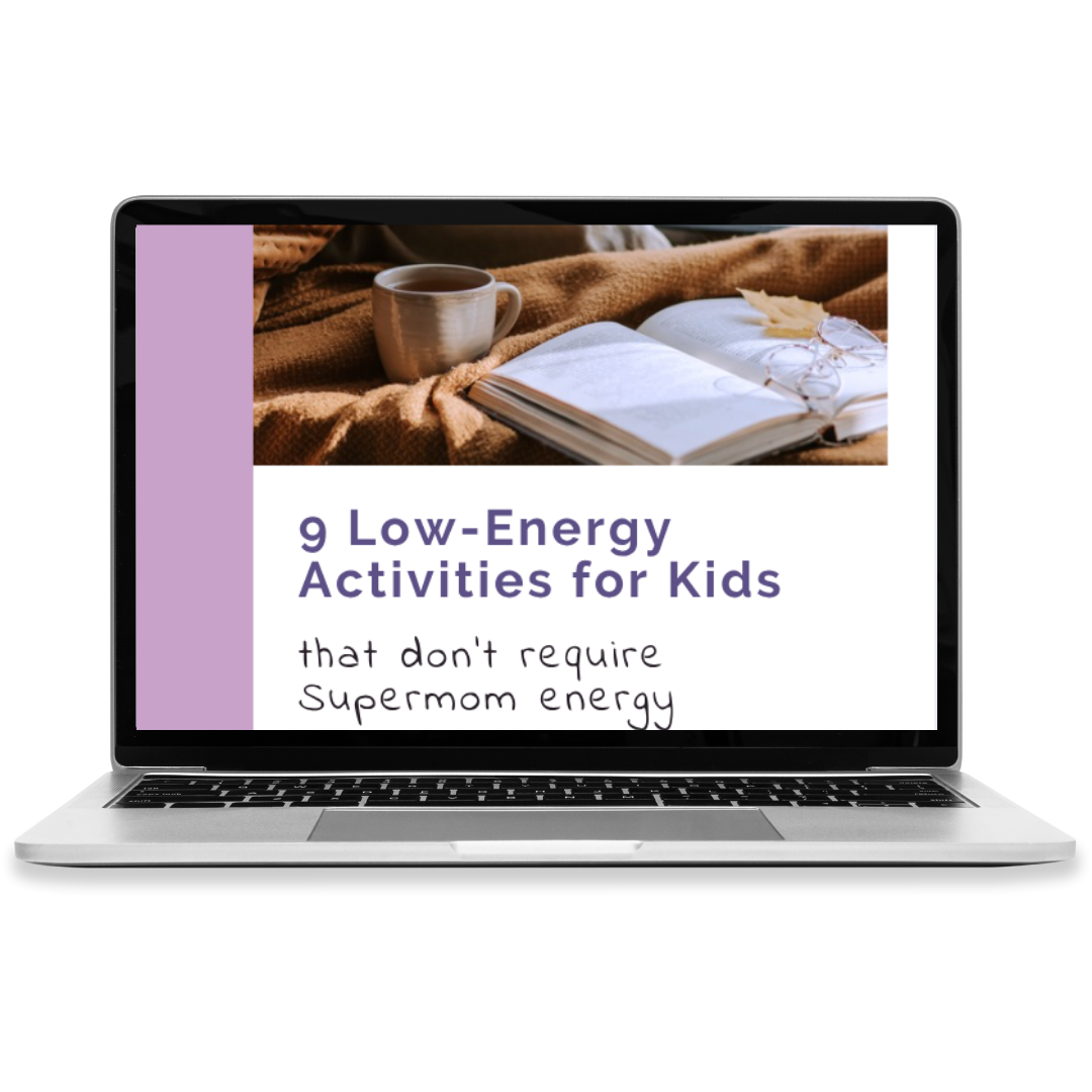 laptop showing low-energy  activities guide